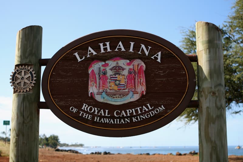 Lahaina, former capital of the Hawaiian Kingdon